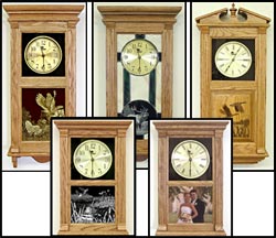 solid wood clocks