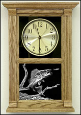 Etched Fisherman Clock