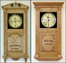 Personalized Golfing Clock and Custom Golfer Clock