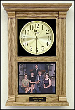 personalized family photo clock