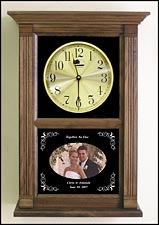 photo etched wedding clock