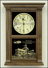 photo etched wood clock