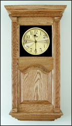 custom design walnut clock